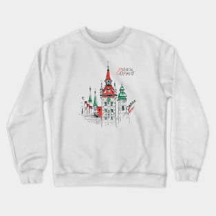 Old Town Hall in Munich, Germany Crewneck Sweatshirt